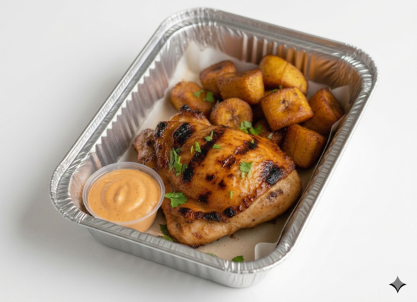 Plat de cuisse de poulet & makemba