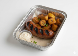 Plat de saucisse & makemba