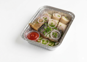 Plat de makayabu & chikwangue